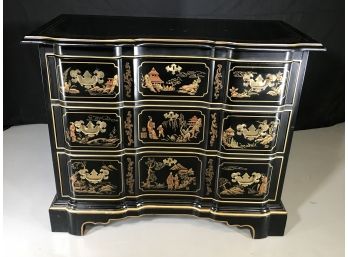 Fantastic Chinoiserie Three Drawer Chest By  DREXEL - Fantastic ! - Great Decorator Piece - Nice Condition !