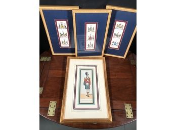 Groups Of Vintage Family Crests - Nicely Matted & Framed - Possibly Hand Colored - Don't Believe Prints