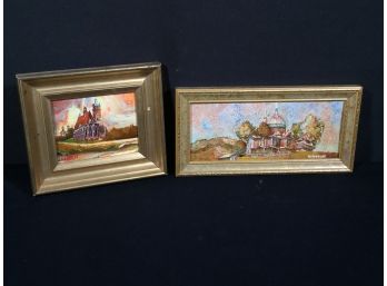 Two Authentic JOSEPH REYNOLDS Oil Paintings - Very Well Done - Both 1990's - Great Pieces - Both Framed