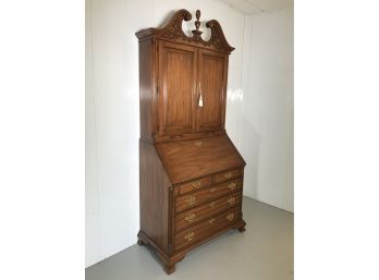 Spectacular HENKEL-HARRIS Blind Front Secretary Desk - Incredible Condition - All Black Walnut - Paid $5,500