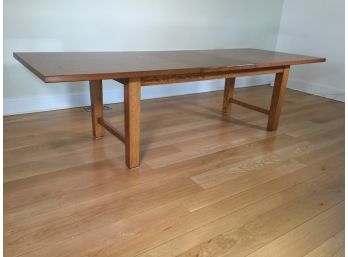 Phenomenal Custom Dining Table - Made In London - Chestnut Wood  - Extendable - Paid $7,500 AMAZING CONDITION