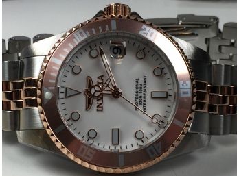 Amazing Ladies INVICTA  Ladies Watch - Steel & Rose Gold - BRAND NEW - Paid $495 With Box / Papers & Cloth