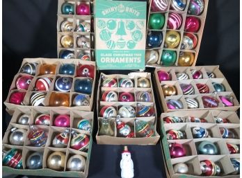 Amazing Group Of Vintage Christmas Ornaments - 75 PLUS PIECES - Great Lot 1940'S / 1950'S