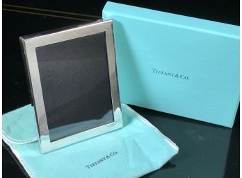 Wonderful TIFFANY & Co. Brand New Picture Frame - With Original Box & Pouch - Polished Pewter