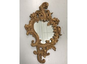 Gorgeous Vintage Rococo Mirror - Lovely Soft Gilt / Gold Finish - Good Size - 32' X 20' - BEAUTIFUL !