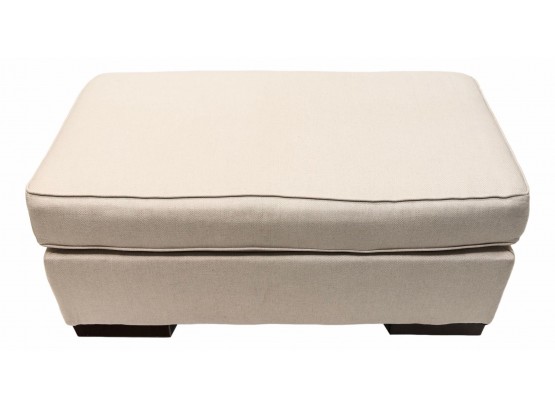 A11 Upholstered Neutral Colored Ottoman
