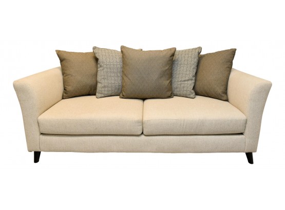 A10 Fusion Furniture Contemporary Two Cushion Sofa With Complimenting Pillows