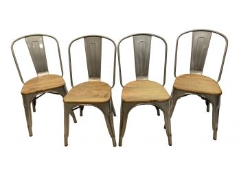 B26 Set Of Four Industrial Style Chairs