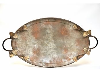 B55 Oval Metal Decorative Platter