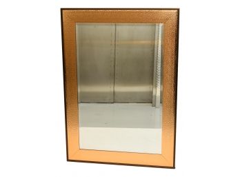 B30 Hammered Copper Framed Beveled Edge Wall Mirror