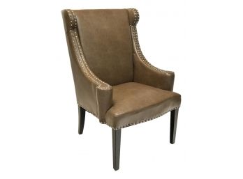 B4 Legacy Classic Furniture High Back Wing Chair With Nailhead Trim