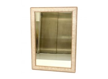 B37 Elegant Framed Wall Mirror With Unique Detailing And Beveled Edge