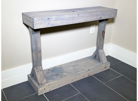 A Rustic Wood Console