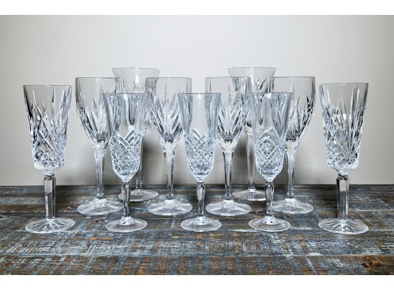 An Assortment Of Waterford Style Crystal Goblets