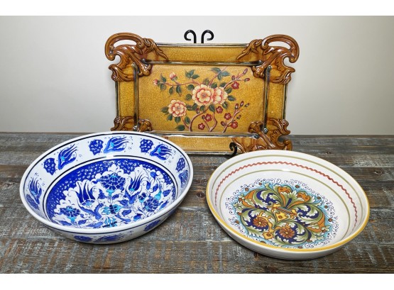 Gorgeous Hand Painted Ceramic Platters