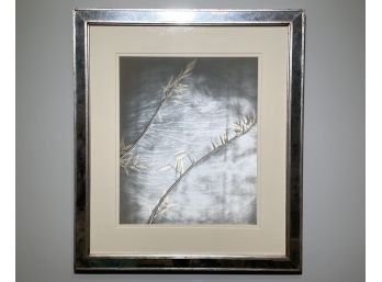 A Modern Framed Silk Panel