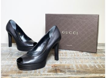 A Pair Of Ladies' Heels By Gucci