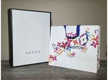 Gucci Box And Louis Vuitton Bag