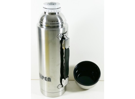 1 Quart Stainless Steel Insulated Vacuum Bottle Themos - Keep Beverages Hot/Cold NEW
