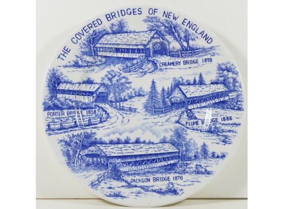The Covered Bridges Of New England - 7'  Collector Plate