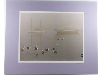 16' X 20' Matted & Signed Photograph (Nancy Stanich) - ANCHORED IN THE FOG