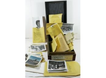 1960's Photographer's Box Of Proofs - Weddings, Business, Assemblies, School, Family, Individuals