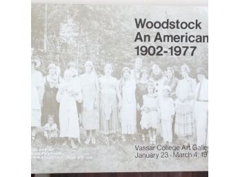 Rare - Woodstock Art Colony - Vintage Exhibition Poster Vassar College Panoramic View(1977)