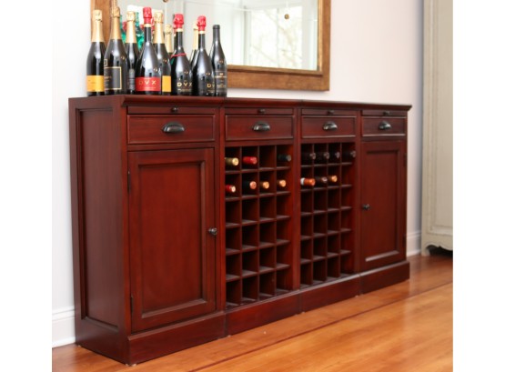 POTTERY BARN Modular Wine Bar Cabinets (Retail $1,100)