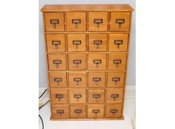 Wood Apothecary Cabinet 24 Cubbyholes