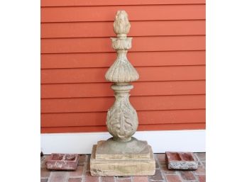 Large Solid Cement Landscaping Decorative Garden Finial