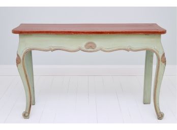 Wood French Country Console