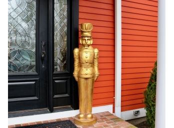 Life Size Gold Painted Toy Soldier