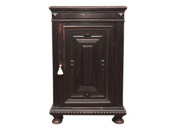 Black Wood Cabinet With Key
