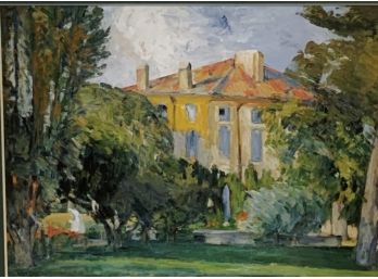Paul Cezanne Lithograph, House At Jas De Bouffan