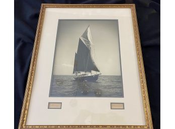 Jerry Newcomb Photograph Of A Sailboat