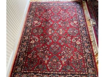 4 X 6 Karastan Sarouk Ruby Red Carpet Made In USA