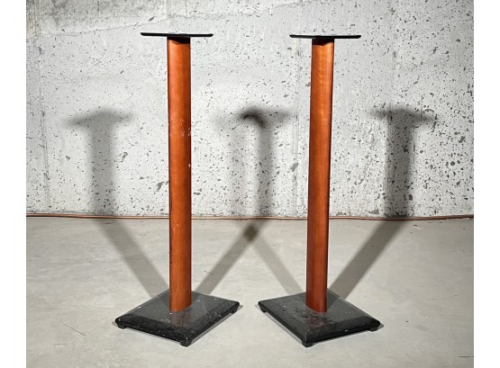 A Pair Of Modern Speaker Stands