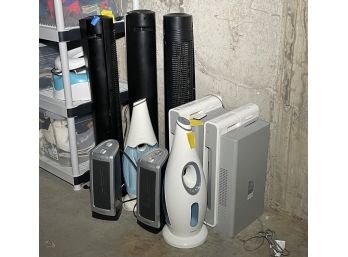 An Assortment Of Heaters, Fans, And Air Purifiers.