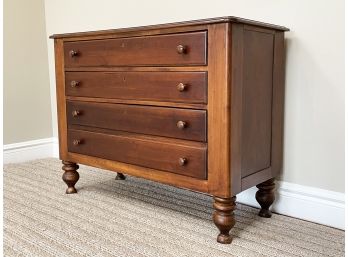 A Vintage Mahogany Chest Of Drawers By Jim Peed For Rumweber