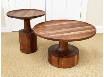 A Pairing Of Exotic Hardwood Cocktail Tables By Blu Dot