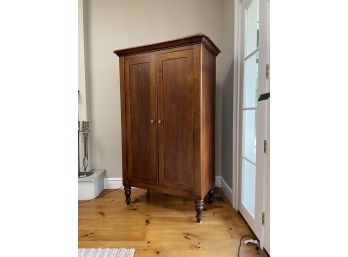 A Large Hardwood Armoire Or Media Cabinet