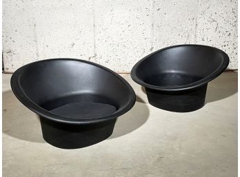 A Pair Of Modern Acrylic Bucket Seats