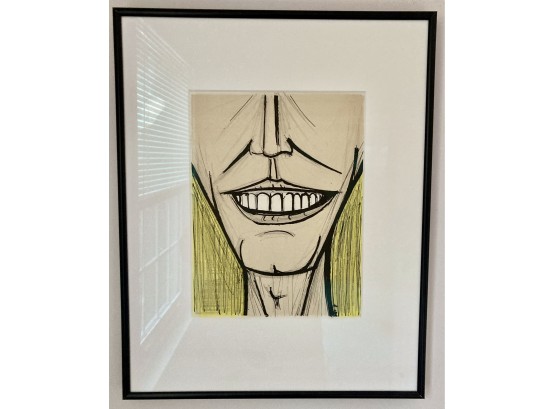 MCM Bernard Buffet Print 'Smile' 17.5' X 14'