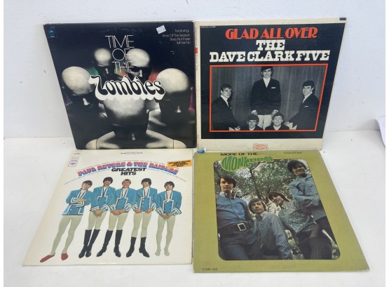 Zombies, Dave Clark Five, Monkees, Paul Revere & The Raiders Albums