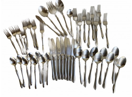 Set Of Hampton 18/8 Stainless Flatware- Service For Eight