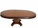 Quality  Walter Of Wabash Burlwood Pedestal Dining Room Table