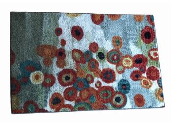 Mohawk Home Scatter Rug With Rubberized Back 'tossed Floral' 30' X 46'