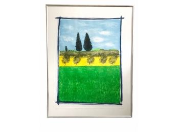 Signed Litho - 'Spring From The Window With A View Of The Four Seasons' By Swietlan Kraczyna