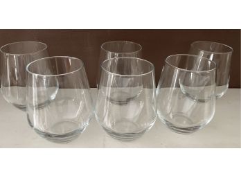 Set Of 6 Stemless Wine Glasses