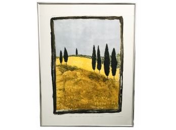 Signed Litho - 'Autumn From The Window With A View Of The Four Seasons' By Swietlan Kraczyna